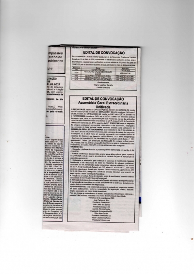 ASSEMBLEIA GERAL EXTRAORDINARIA UNIFICADA CONSTRUÇÃO PEASA...