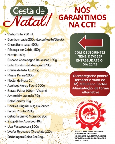 DIREITO A CESTA DE NATAL